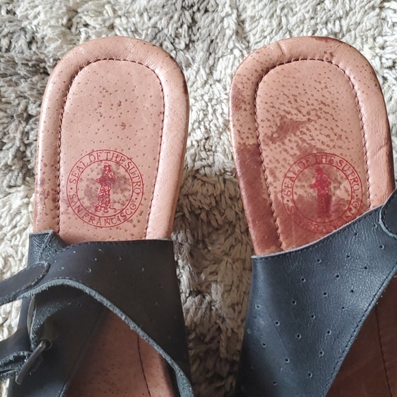 Sutro Footwear San Francisco Wooden Clog Heels - Picture 7 of 8